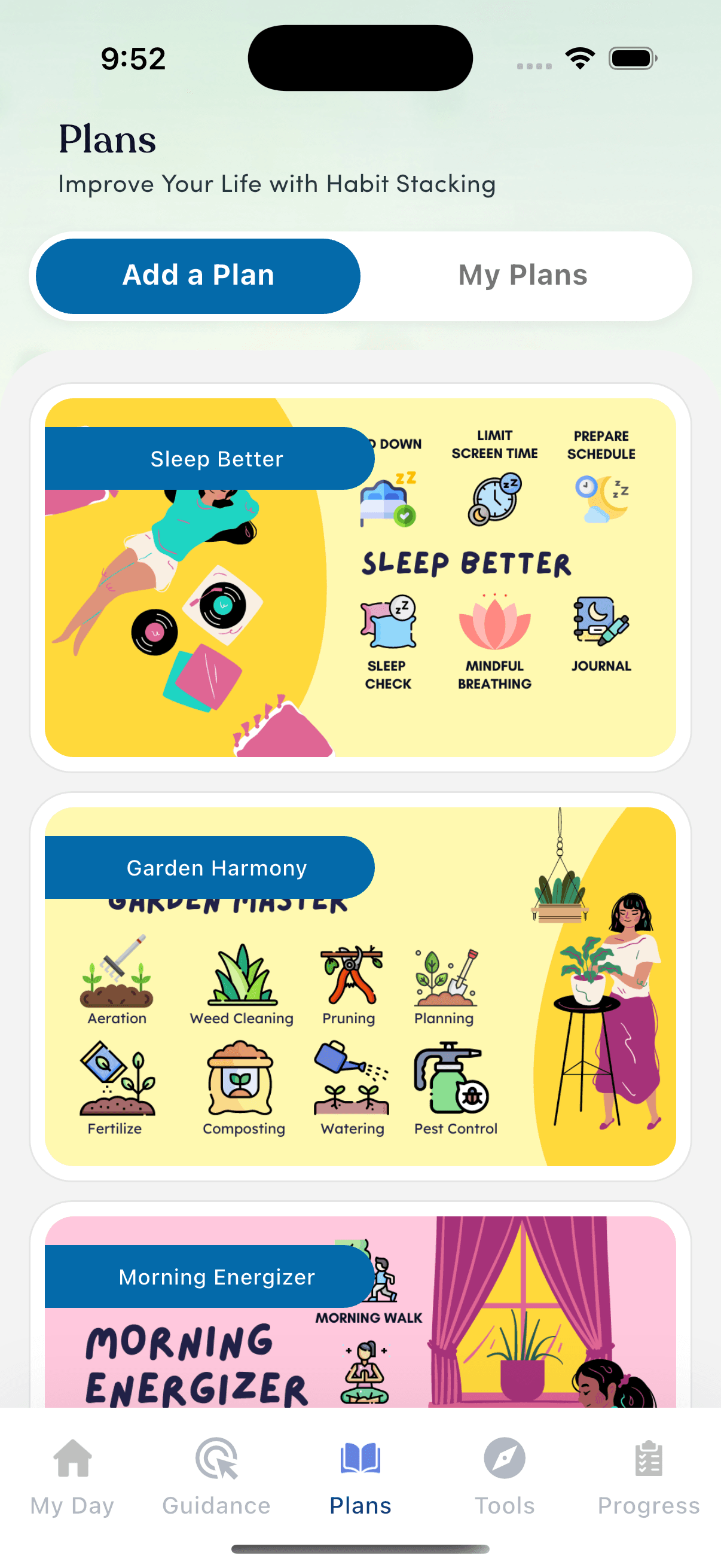 ADY habit stacking plans